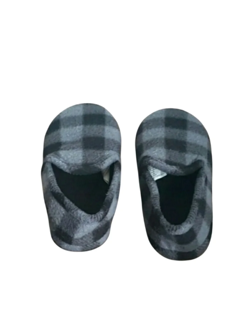 Buffalo Check Print Fleece Slip On Slippers Size 7/8